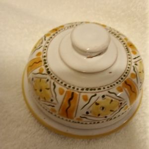 Beautiful covered painted dish